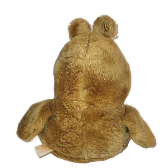 Vintage Animal Fair‎ Inc Plush Hippo Sitting Brown Stuffed Animal #9609A 10" - Picture 4 of 10